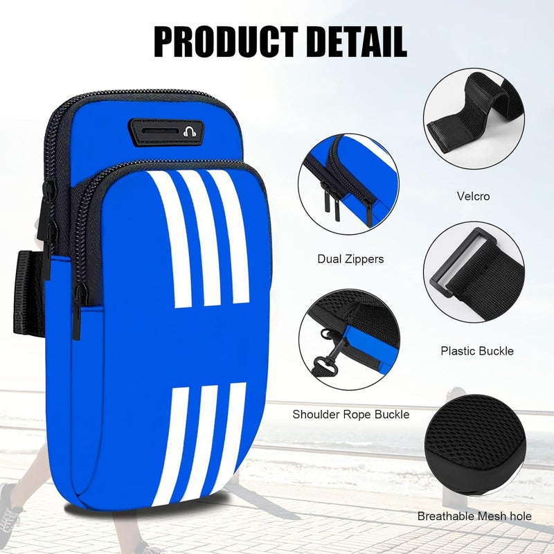 MOVOYEE Phone Holder for Running Armband Small Crossbody Bags for Women Men Kids,iPhone 11 12 13 14 15 16 Pro Max Xs 16e XR X 8 7 Plus SE Mini Pouch,Samsung Galaxy Ultra Edge S25 S24 Note 20 Arm Bag - Image 4